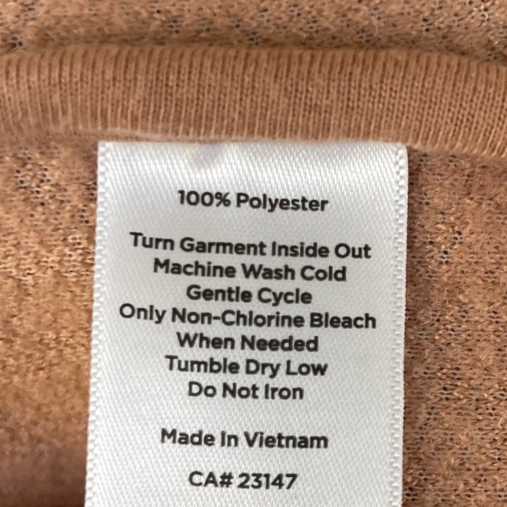 Haven Well Within Sherpa Robe Tan Brown Sugar Camel S Small - Picture 10 of 10